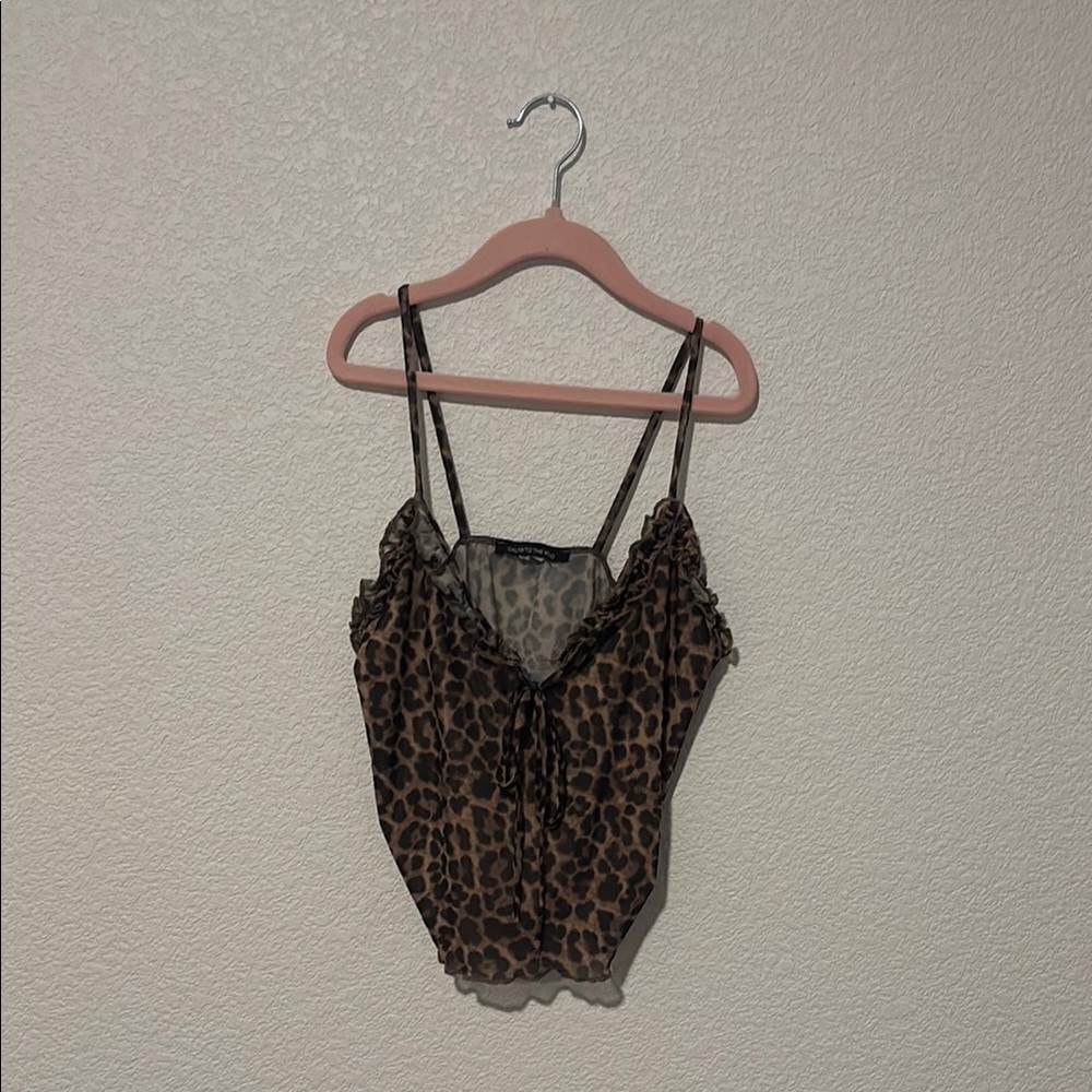 Leopard Print Cami Top